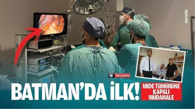 Batman&rsquo;da ilk; Mide t&uuml;m&ouml;r&uuml;ne kapalı m&uuml;dahale&hellip;