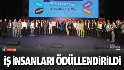 Batman'da İş İnsanları &ouml;d&uuml;llendirildi
