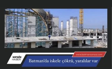 Batman&rsquo;da iskele &ccedil;&ouml;kt&uuml;, yaralılar var