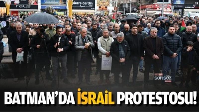 Batman&rsquo;da İsrail protestosu!