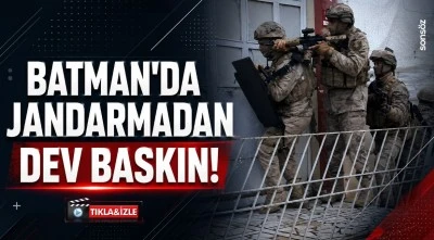 Batman&rsquo;da jandarmadan dev baskın!