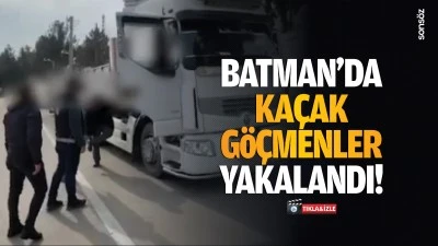 Batman&rsquo;da ka&ccedil;ak g&ouml;&ccedil;menler yakalandı!