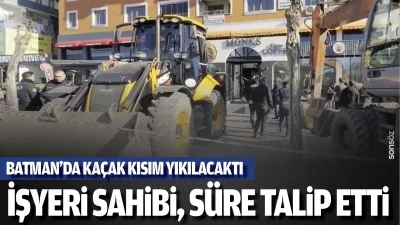 Batman&rsquo;da ka&ccedil;ak kısım yıkılacaktı