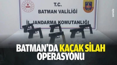 Batman&rsquo;da ka&ccedil;ak silah operasyonu