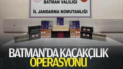 Batman'da ka&ccedil;ak&ccedil;ılık operasyonu