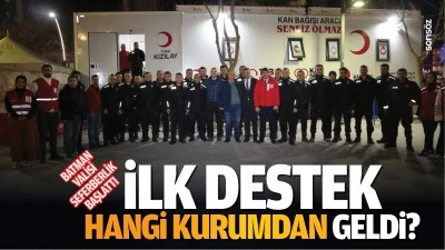 Batman Valisi, seferberlik başlattı; İlk destek, hangi kurumdan geldi?