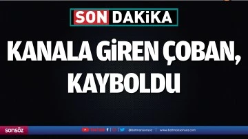 Batman'da kanala giren &ccedil;oban, kayboldu