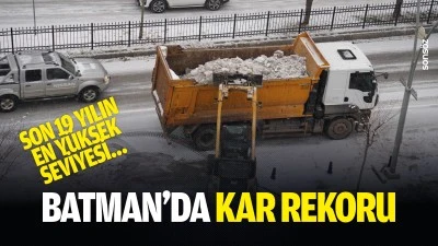 Batman&rsquo;da kar rekoru; Son 19 yılın en y&uuml;ksek seviyesi&hellip;