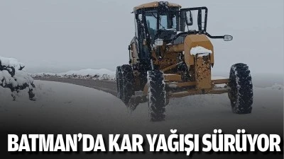 Batman&rsquo;da kar yağışı s&uuml;r&uuml;yor