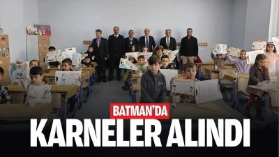 Batman&rsquo;da karneler alındı
