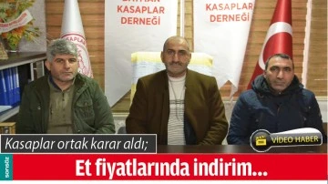 BATMAN&rsquo;DA KASAPLAR ORTAK KARAR ALDI