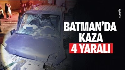 Batman&rsquo;da kaza: 4 yaralı