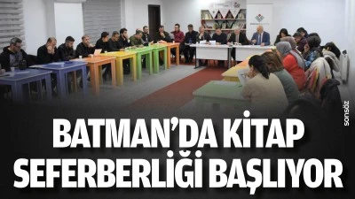 Batman&rsquo;da kitap seferberliği başlıyor