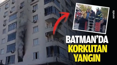 Batman&rsquo;da korkutan yangın