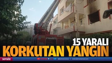 Batman&rsquo;da korkutan yangın: 15 yaralı