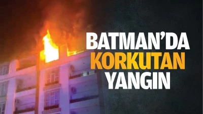 Batman&rsquo;da korkutan yangın