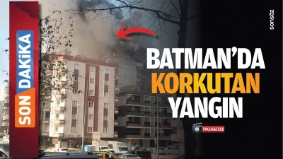 Batman&rsquo;da korkutan yangın