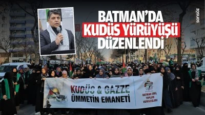 Batman&rsquo;da Kud&uuml;s y&uuml;r&uuml;y&uuml;ş&uuml; d&uuml;zenlendi