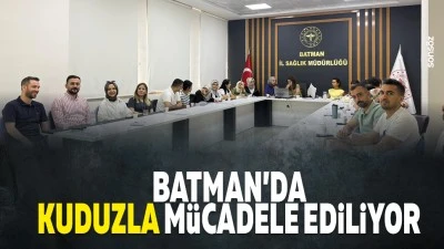 Batman&rsquo;da kuduzla m&uuml;cadele ediliyor