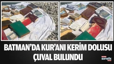Batman&rsquo;da kur&rsquo;anı kerim dolusu &ccedil;uval bulundu