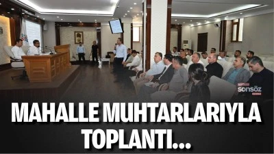 Batman&rsquo;da mahalle muhtarlarıyla toplantı&hellip;
