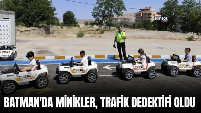 Batman'da minikler, trafik dedektifi oldu