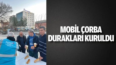 Batman&rsquo;da mobil &ccedil;orba durakları kuruldu