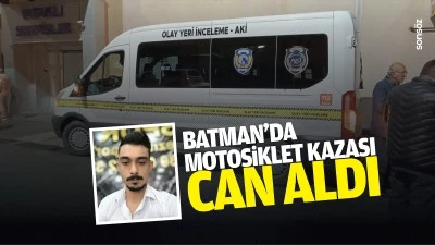 Batman&rsquo;da motosiklet kazası can aldı