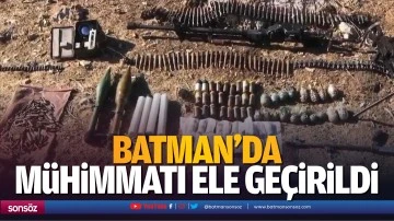 Batman&rsquo;da m&uuml;himmatı ele ge&ccedil;irildi