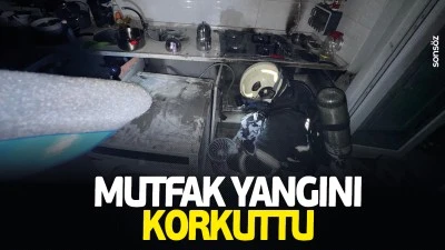 Batman&rsquo;da mutfak yangını korkuttu