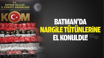 Batman&rsquo;da nargile t&uuml;t&uuml;nlerine el konuldu!