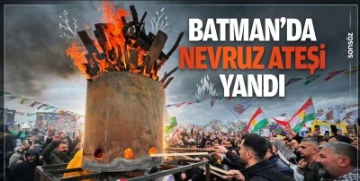 Batman&rsquo;da nevruz ateşi yandı