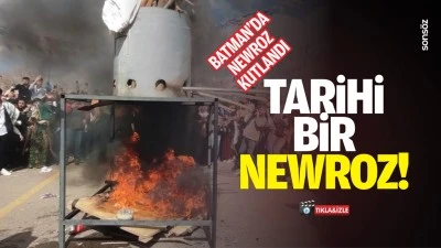 Batman&rsquo;da Newroz kutlandı; Tarihi bir Newroz&hellip;