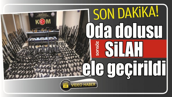 BATMAN'DA ODA DOLUSU SİLAH ELE GE&Ccedil;İRİLDİ