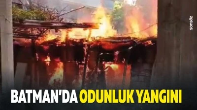 Batman&rsquo;da odunluk yangını