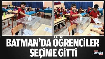 Batman&rsquo;da &ouml;ğrenciler se&ccedil;ime gitti