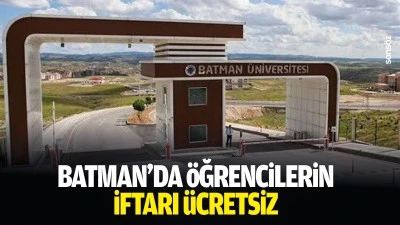 Batman&rsquo;da &ouml;ğrencilerin iftarı &uuml;cretsiz