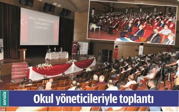 BATMAN'DA OKUL Y&Ouml;NETİCİLERİYLE TOPLANTI