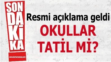 Batman'da okullar tatil mi?