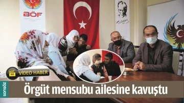 BATMAN'DA &Ouml;RG&Uuml;T MENSUBU AİLESİNE KAVUŞTU