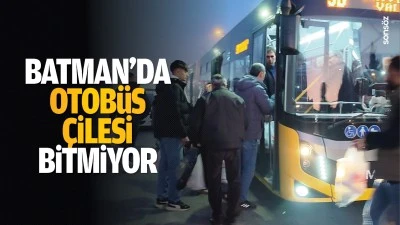 Batman&rsquo;da otob&uuml;s &ccedil;ilesi bitmiyor