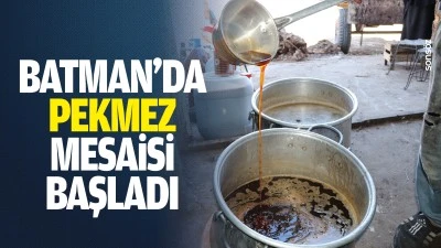 Batman&rsquo;da pekmez mesaisi başladı