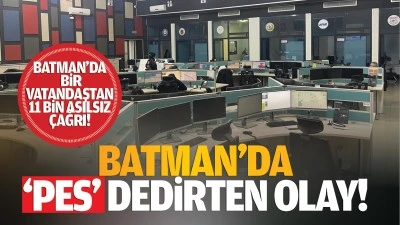 Batman&rsquo;da &lsquo;Pes&rsquo; dedirten olay!