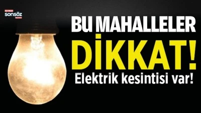 Batman&rsquo;da Planlı Elektrik Kesintisi Uyarısı