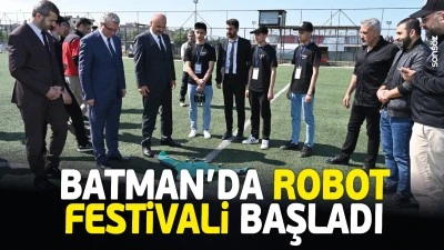 Batman&rsquo;da robot festivali başladı