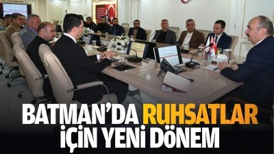 Batman&rsquo;da ruhsatlar i&ccedil;in yeni d&ouml;nem&hellip;