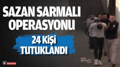 Batman&rsquo;da sazan sarmalı operasyonu 