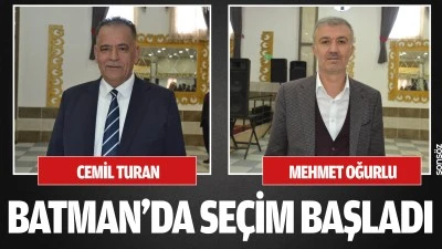 Batman&rsquo;da se&ccedil;im başladı