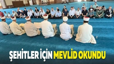 Batman&rsquo;da şehitler i&ccedil;in mevlid okundu
