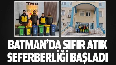 Batman&rsquo;da sıfır atık seferberliği başladı
